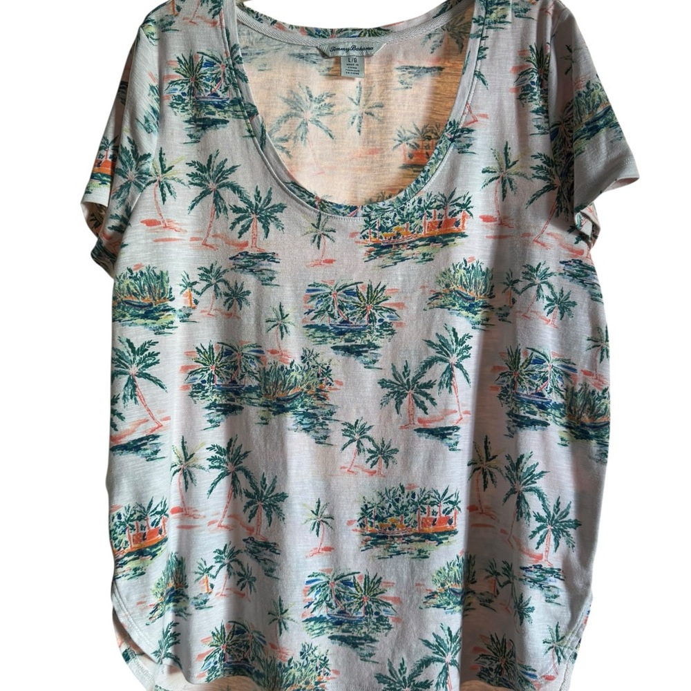 Tommy Bahama Tropical Print Short Sleeve Tee